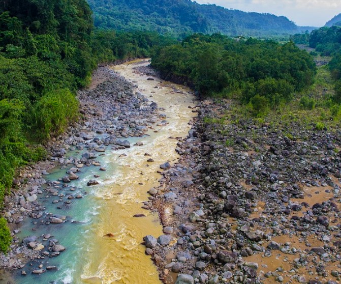Road to Tortuguero from San José Costa Rica